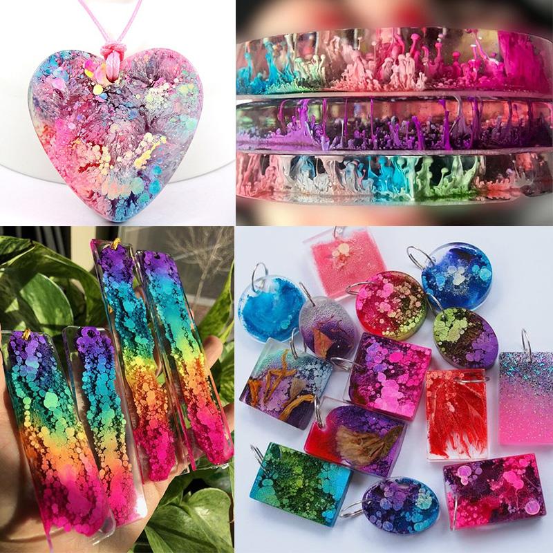 24 Color 10ml Art Ink Alcohol  - Resin Dye Alcohol incelemesi ve fiyatı
