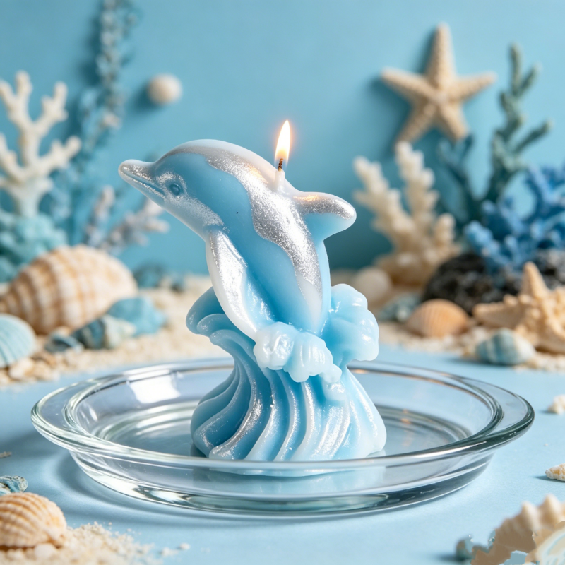 3D Whale & Dolphin with Wave S - Resin Ocean Wave Mold incelemesi ve fiyatı