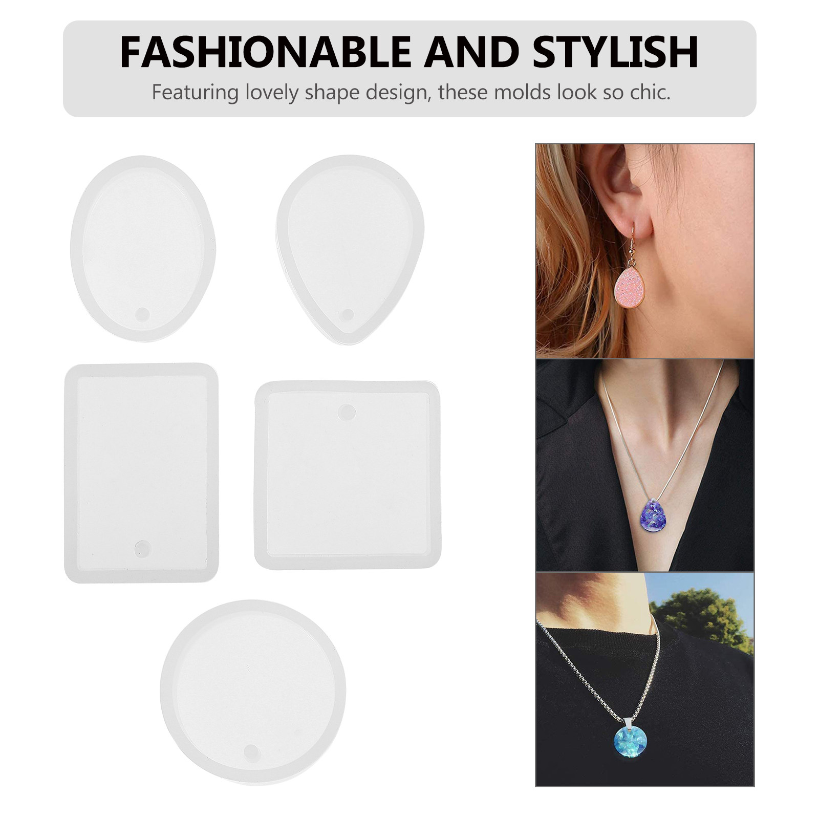 10pcs Pendant Mold Set Silicon - Resin Craft Kit incelemesi ve fiyatı