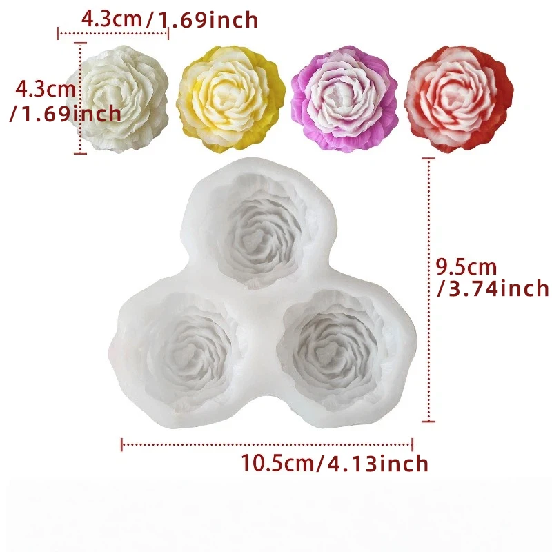 Peony Flower Candle Silicone M - Resin Craft Ideas incelemesi ve fiyatı