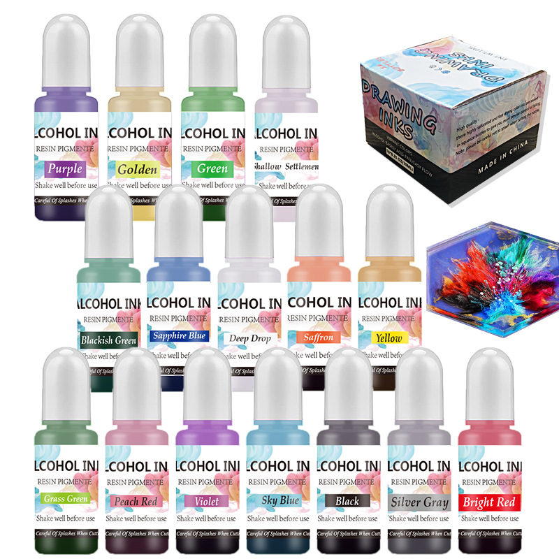 A Set Ink Alcohol Resin Pigmen - Resin Dye Alcohol incelemesi ve fiyatı
